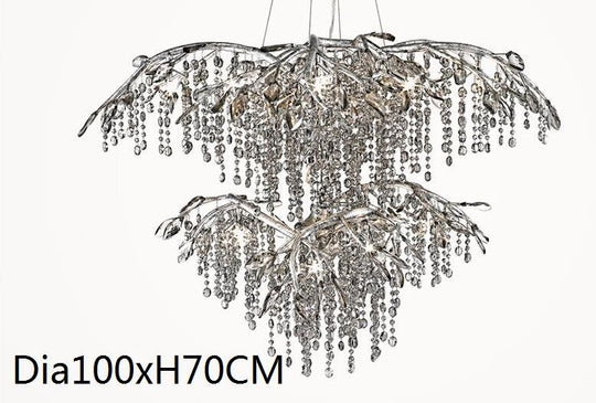 French Crystal Chandelier Designer Style Creative Living Room Dining Luxury Villa Decoration For