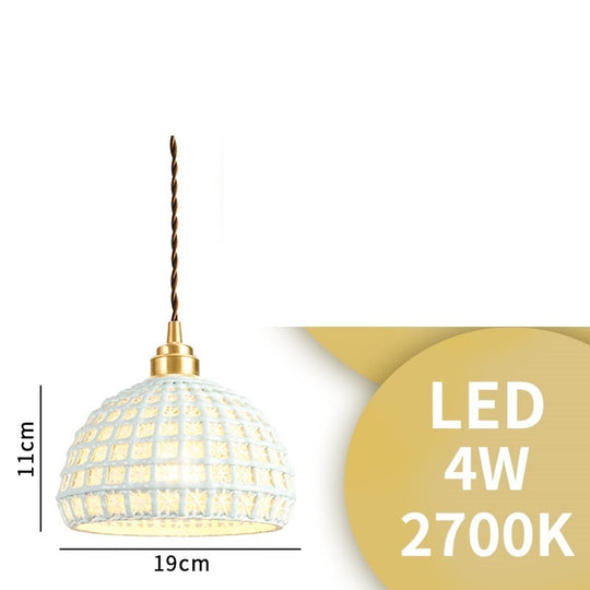 White Ceramic Led Pendant Lights Fixtures Home Indoor Lighting Bedroom Living Room Beside Nordic
