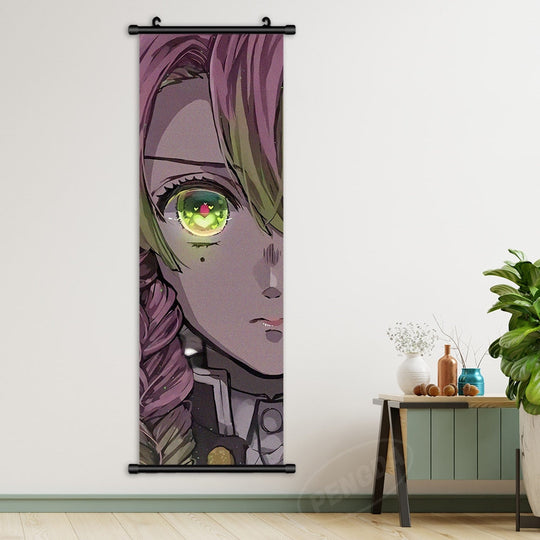 Demon Slayer Anime Scroll Art - Rengoku Kyoujurou Canvas Poster For Home Decor Printings