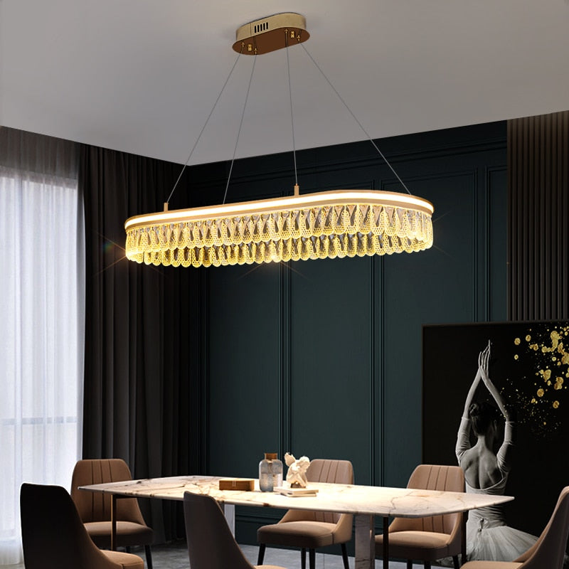 Duplex Nordic 5 Layer Led Luxury Crystal Designer Chandelier Lustre Lighting Modern New Style