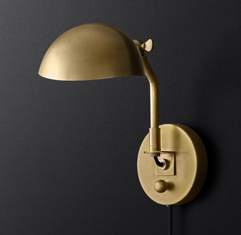 Vintage Retro Copper Wall Lamp E27 Led Sconces Industrial Modern Light Fixtures Study Bedside