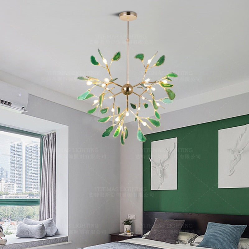 Modern Led Pink Chandelier For Girls Kids Room Unique Italian Design Purple In Bedroom Restaurant