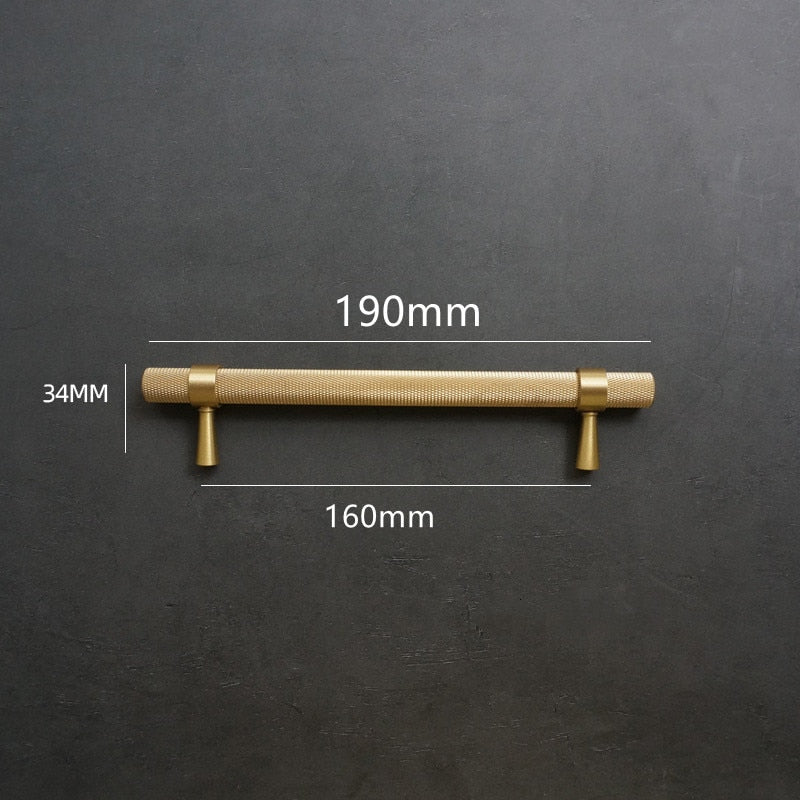 Long Curled Handle Kitchen Cabinet Door Handles Drawer Pulls Solid Brass T Bar Bedroom Knobs