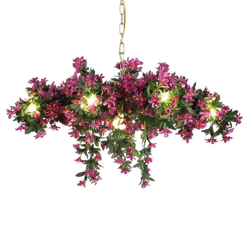 Music Dining Bar Flower Chandelier Net Red Shop Plant Pendant Light Innovative Artistic Lighting