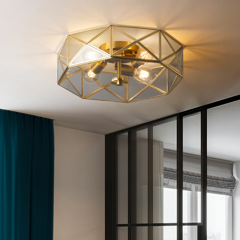 Modern Style Gold Copper Design Led Chandelier For Living Room Bedroom Dining Kitchen Villa Ceiling