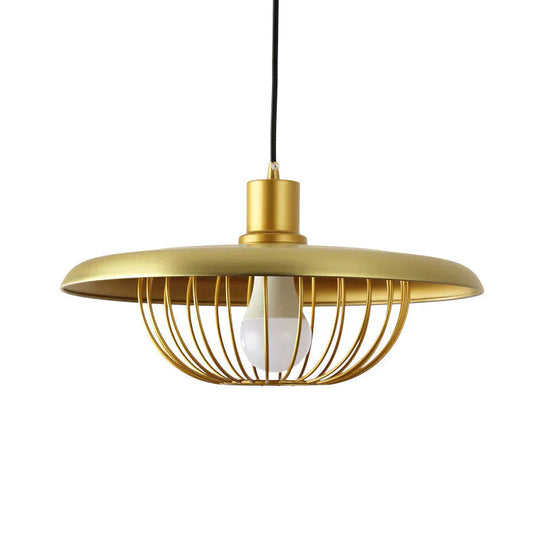 Simple Nordic Single Head Chandelier Personalized Bar Restaurant Bedroom Lamp Coffee Shop Hat