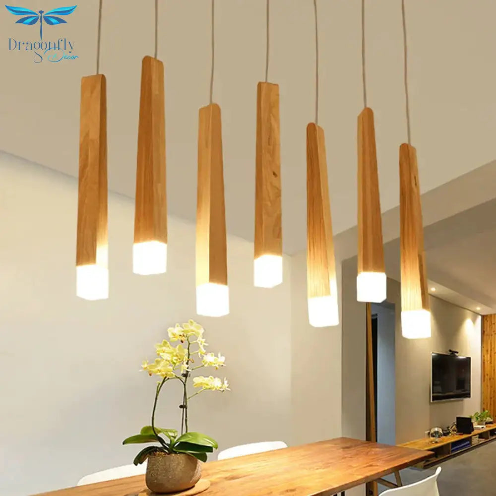 Amani - Nordic Minimalist Wood Art Pendant Lamp