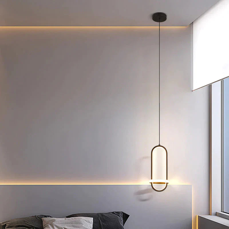 Bedside Chandelier Modern Simple Long - Line Atmosphere Lamp Pendant