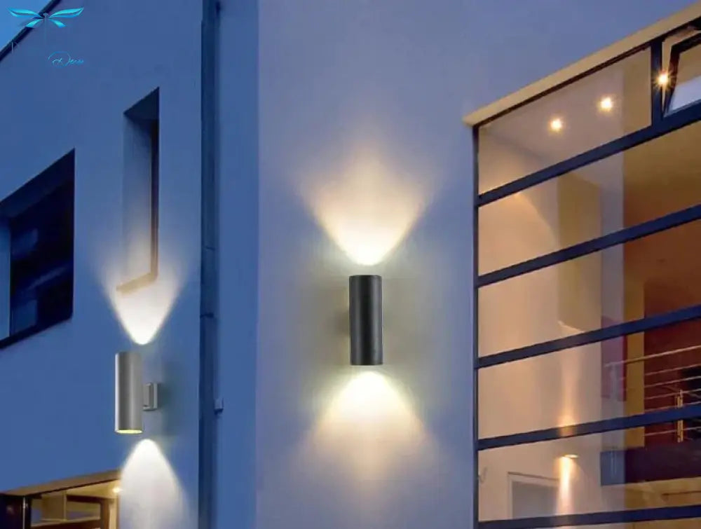 Black Gray Up Down Outdoor Wall Light 6W 10W 20W 30W 36W Porch Garden Waterproof Home Lighting