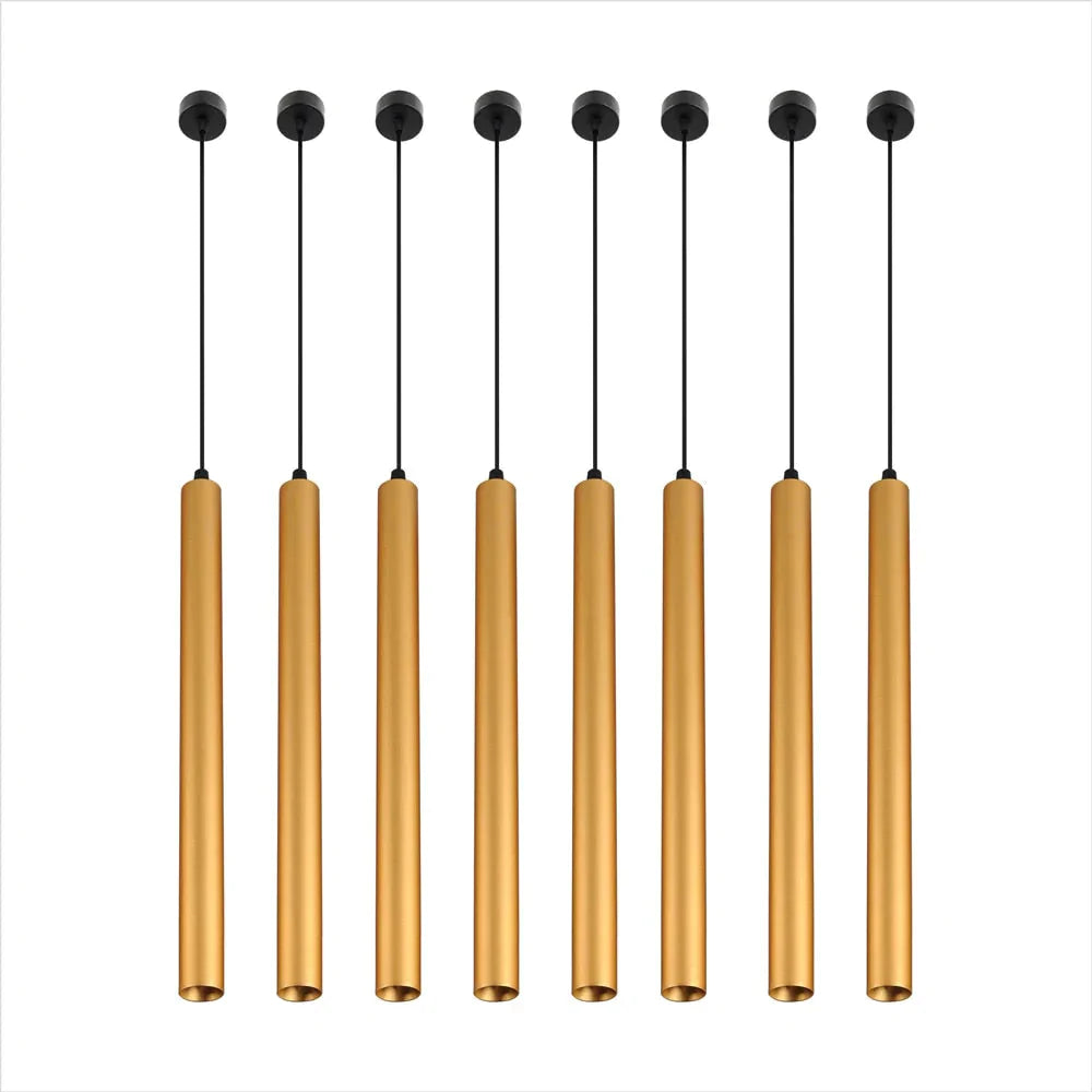 Black Industrial Pendant Lights Long Tube Hanging Lamp For Living Room Home Light Fixtures Decor