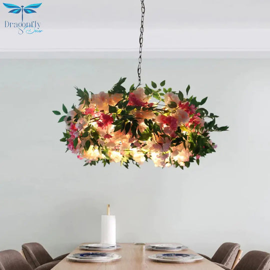Black Sputnik Pendant Chandelier Industrial Metal 5 Heads Living Room Hanging Light Fixture With