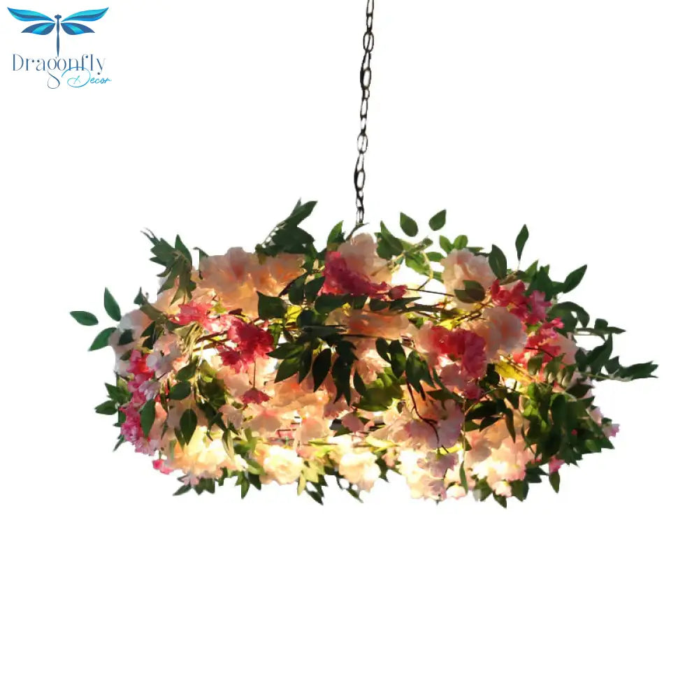 Black Sputnik Pendant Chandelier Industrial Metal 5 Heads Living Room Hanging Light Fixture With