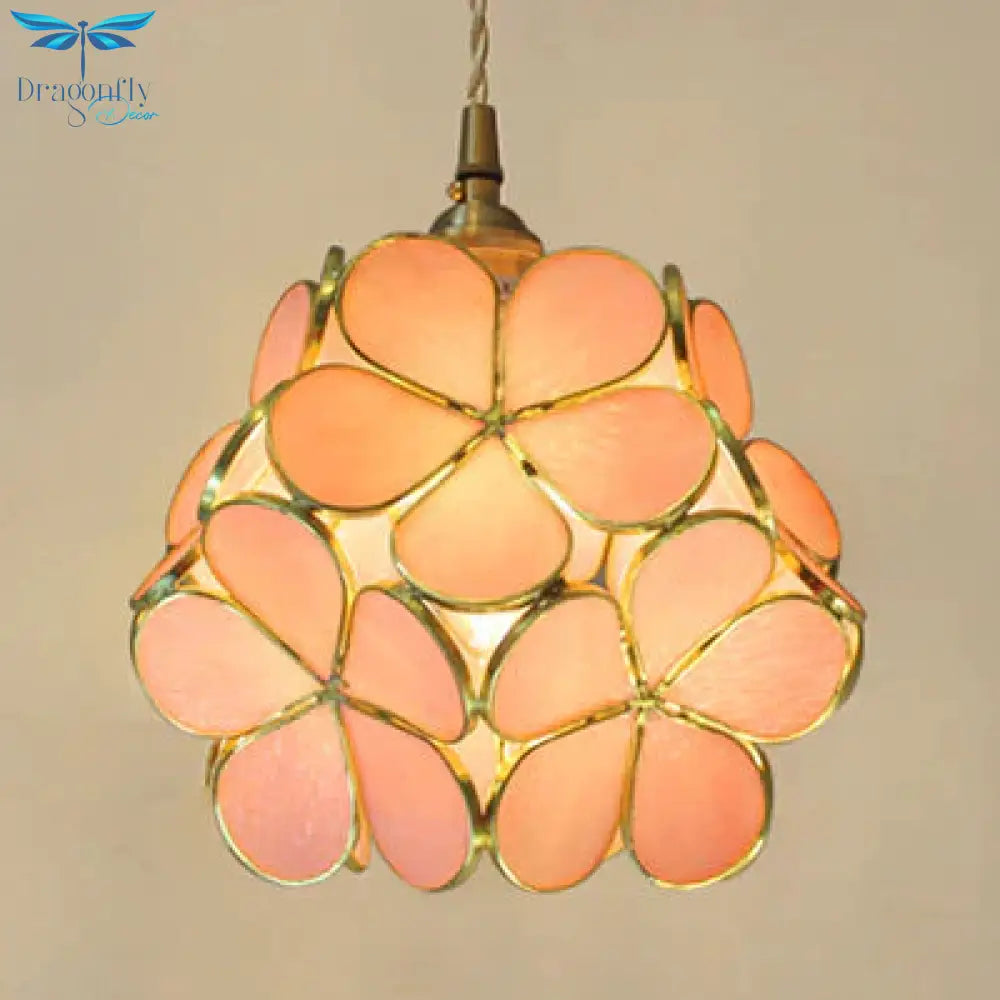 Blooming Beauty: Tiffany Style Pendant Light With Captivating Colors Lighting