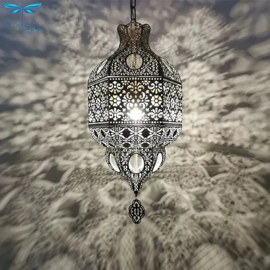 Bronze Etch Ceiling Pendant Light Art Deco Metal 3 - Bulb Living Room Chandelier Lighting