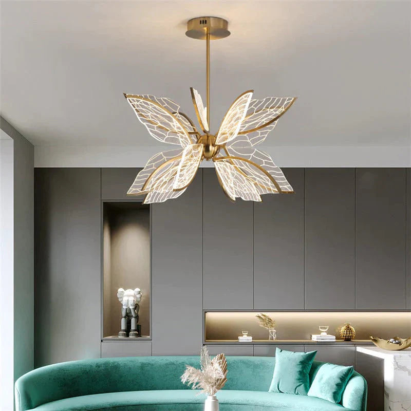 Butterfly Led Pendant Lamp For Living Dining Room Restaurant Home Decoration Pendant Light
