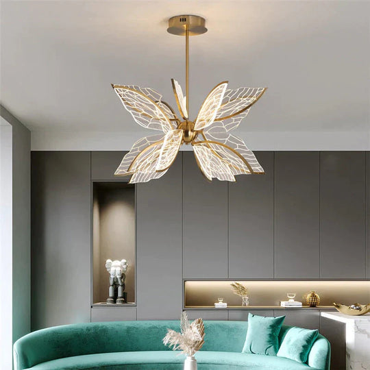 Butterfly Led Pendant Lamp For Living Dining Room Restaurant Home Decoration Pendant Light