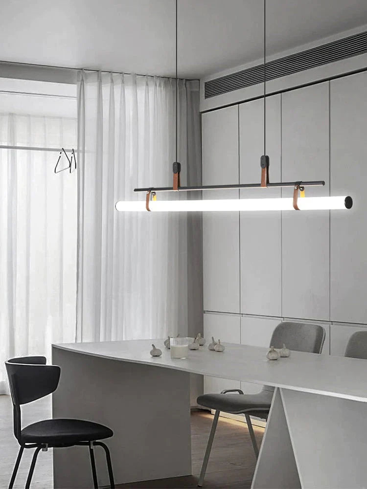 Casia V - Modern Linear Led Bar Pendant Lamp For Dinning Room Kitchen Office Space Pendant Light