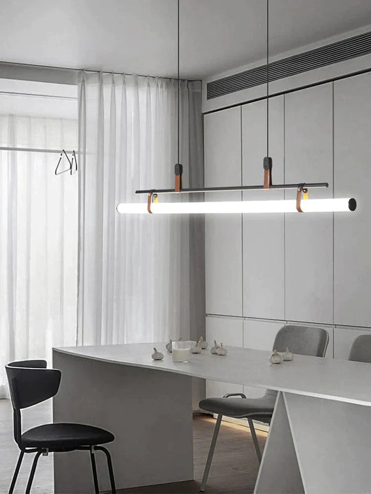 Casia V - Modern Linear Led Bar Pendant Lamp For Dinning Room Kitchen Office Space Pendant Light