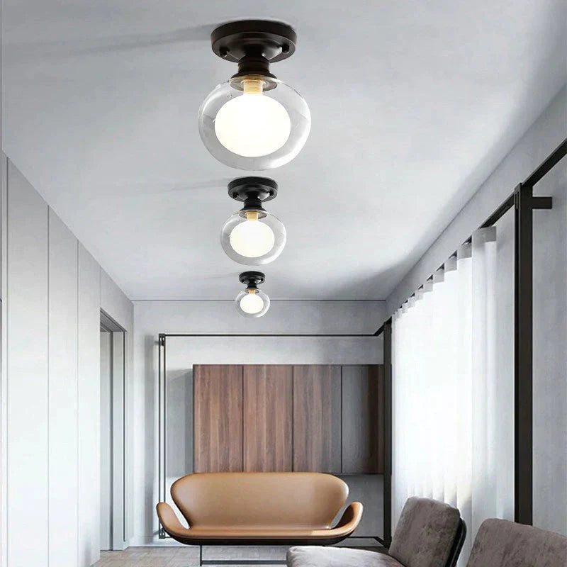 Chana - Modern Minimalist Glass Bulb Lamp Ceiling