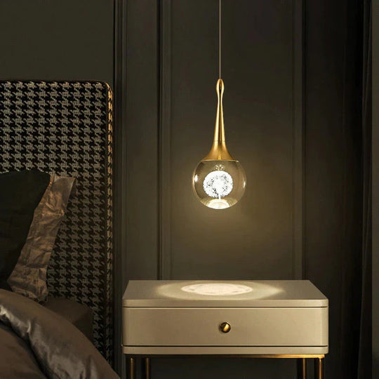 Clara - Led Crystal Glass Ball Pendant Lights For Indoor Lighting Light
