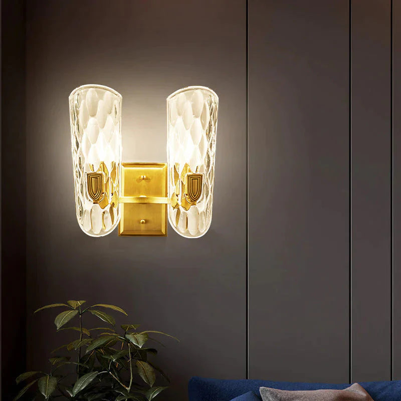 Copper Wall Lamp Light Luxury Bedroom Bedside Single - Headed Double - Headed Corridor Study Living