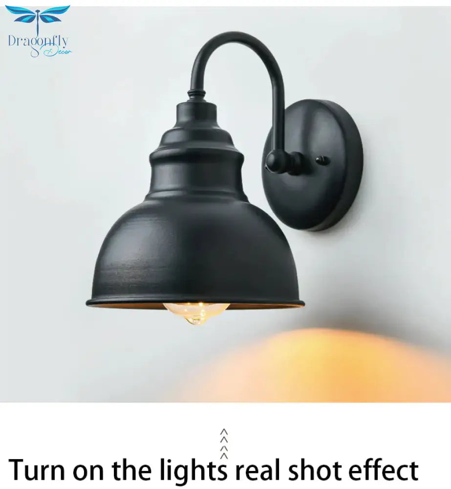 Cross Border Retro Outdoor Wall Lamp Waterproof Courtyard Villa Balcony Exterior Gate Manufacturer