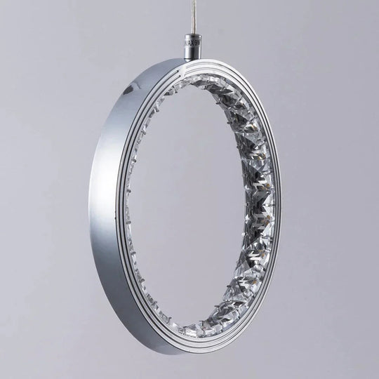 Crystal Rings Led Pendant Light Fixture For Indoor Lamp Lamparas De Techo Surface Mounting Bedroom