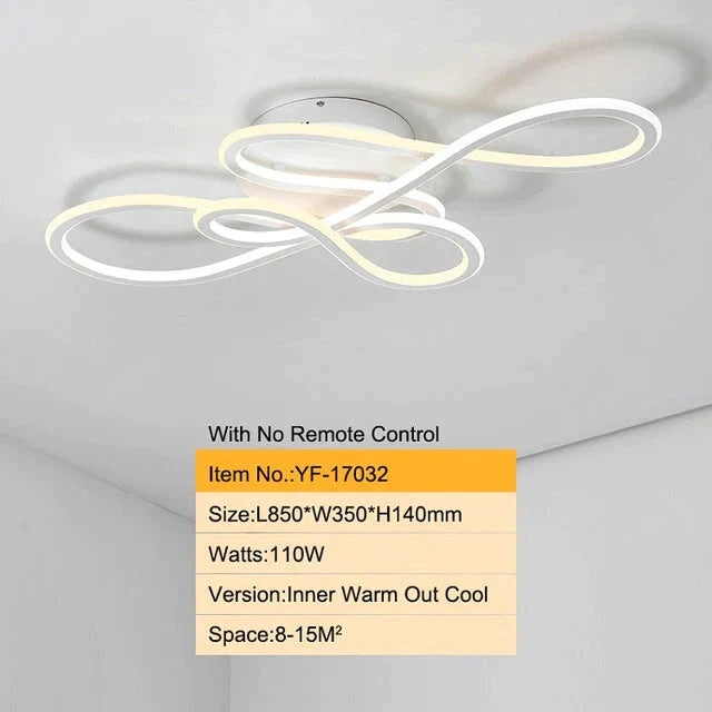 Double Glow Modern Led Ceiling Lights For Living Room Bedroom Lamparas De Techo Dimming Lamp