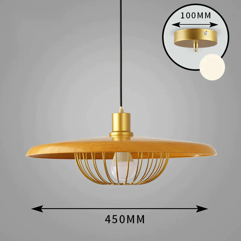 Simple Nordic Single Head Chandelier Personalized Bar Restaurant Bedroom Lamp Coffee Shop Hat