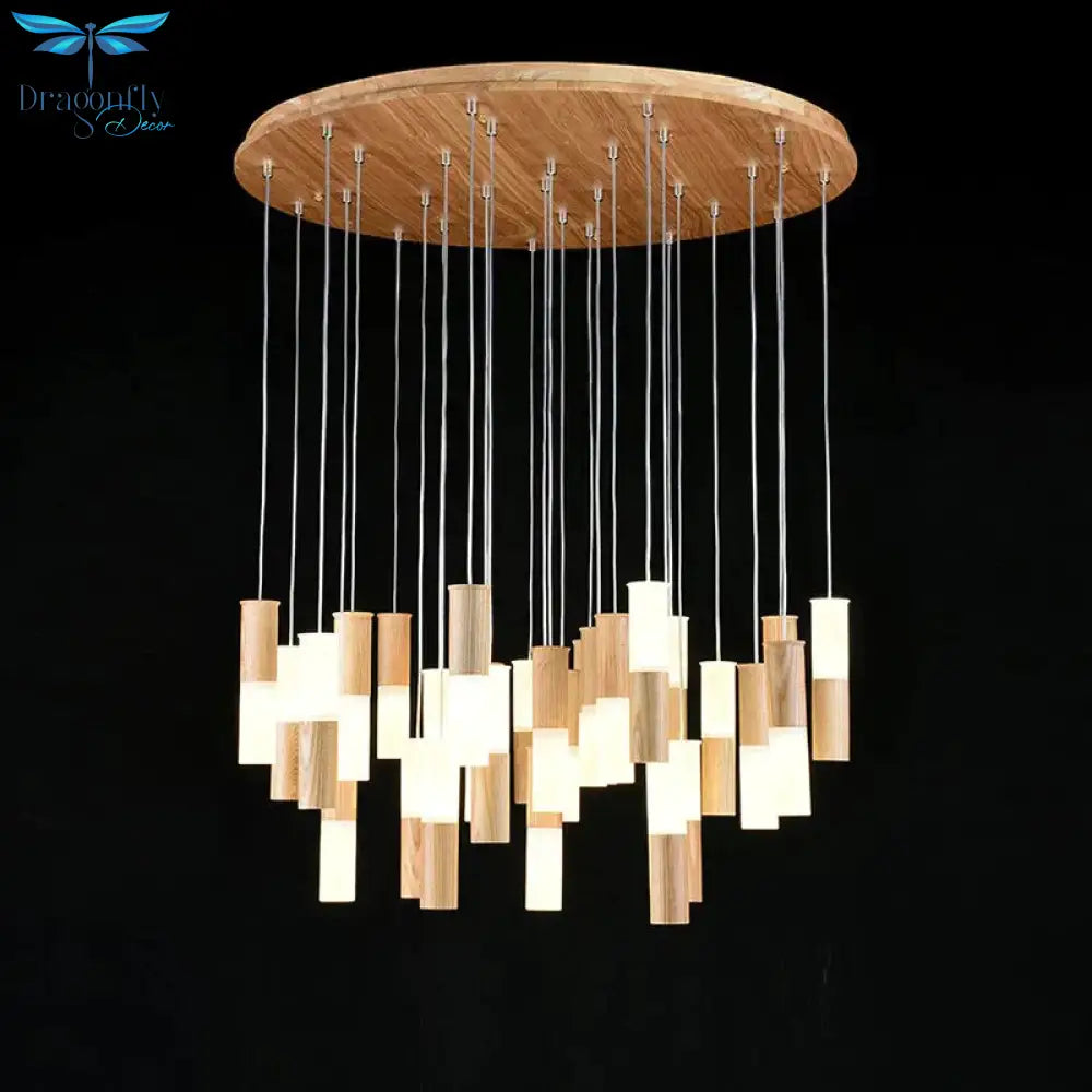 Fiela - Modern Wood Chandelier