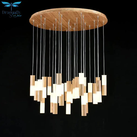 Fiela - Modern Wood Chandelier