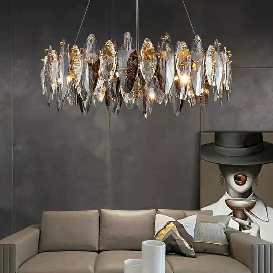 Genesis - Modern Luxury Crystal Chandelier Round/Wave Design
