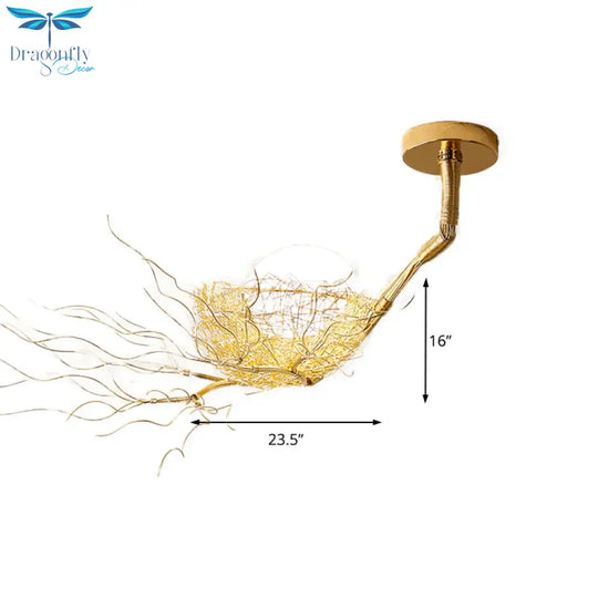 Golden Pendant Light Fixture With Egg Matte White Glass Shade