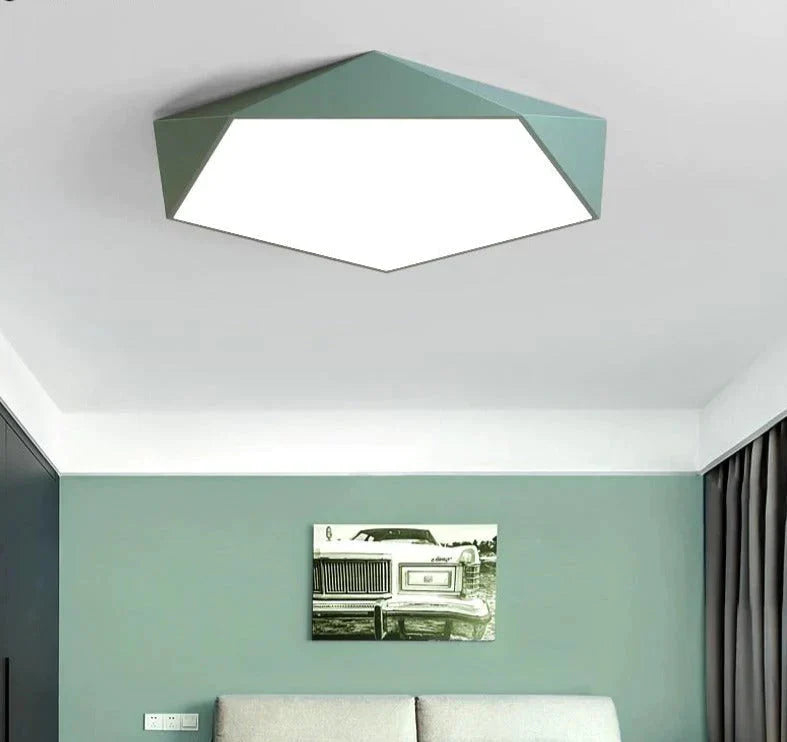 Greta - Macarons Ceiling Lights Colorful Lampshade Lamp For Living Room Bedroom Kids Mount Indoor
