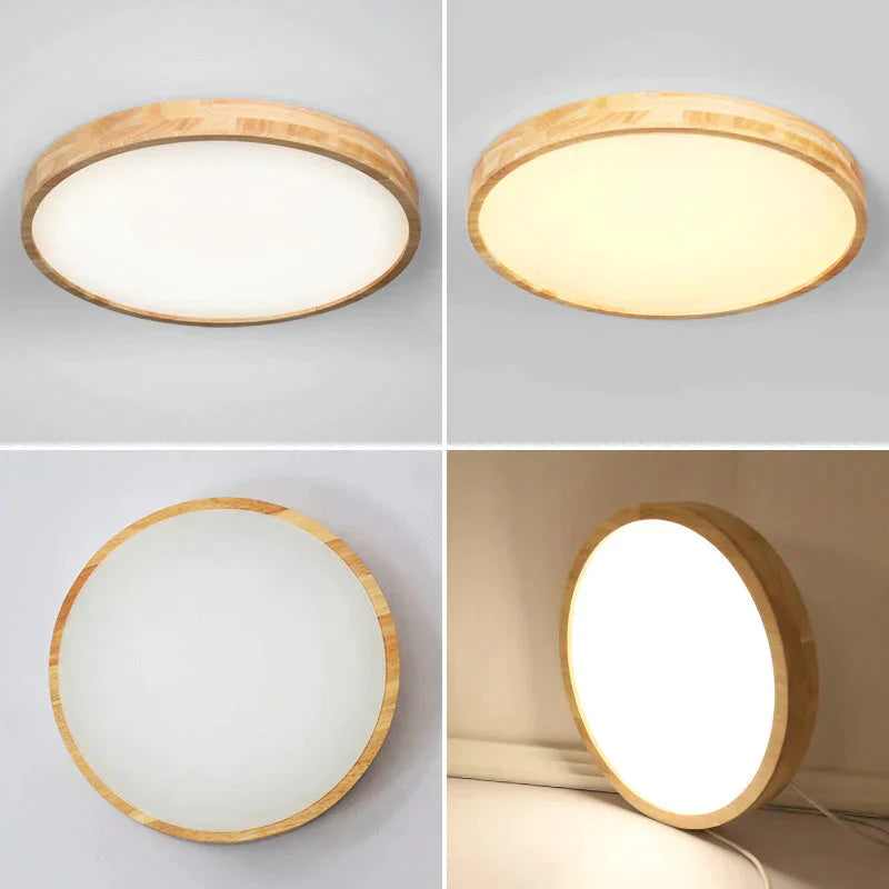 Helena - Led Ceiling Light Modern Lamp Panel Living Room Round Lighting Fixture Remote Control