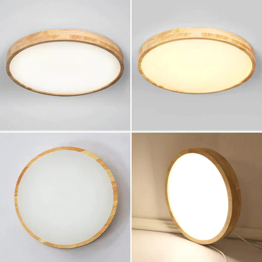 Helena - Led Ceiling Light Modern Lamp Panel Living Room Round Lighting Fixture Remote Control