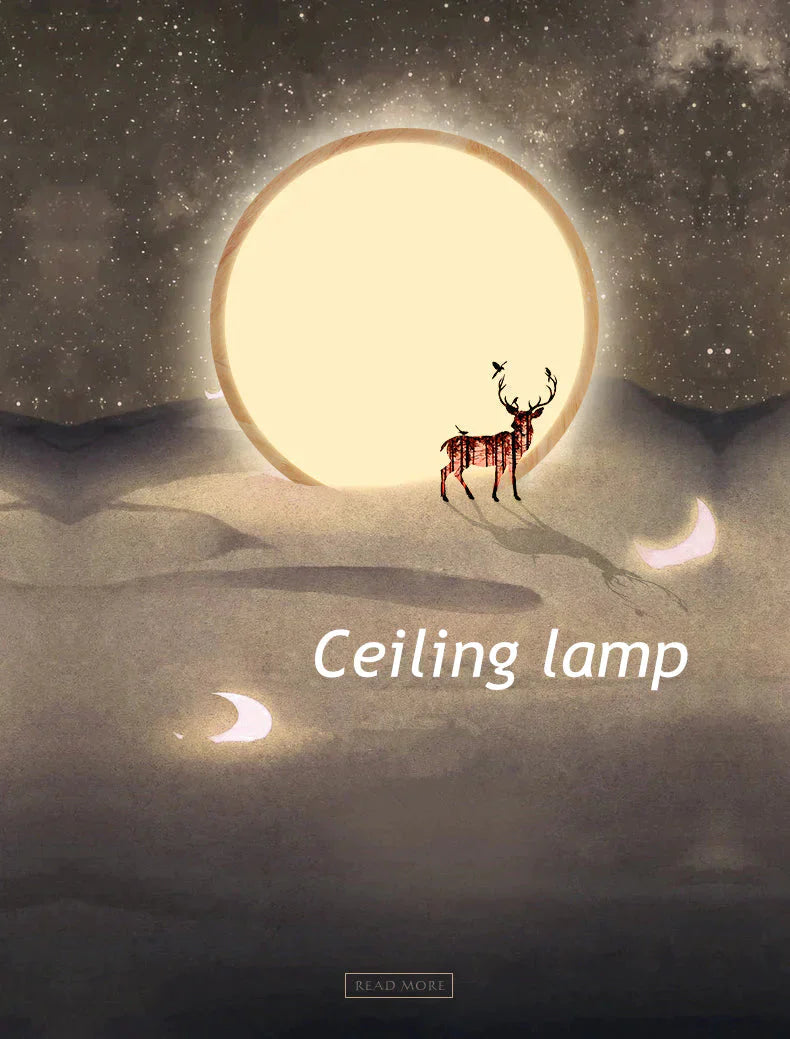 Helena - Led Ceiling Light Modern Lamp Panel Living Room Round Lighting Fixture Remote Control