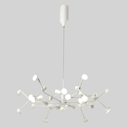 Josephine - Hanging Lamp Nordic Tree Branch Iron Art Light 36 Heads White / Lighting