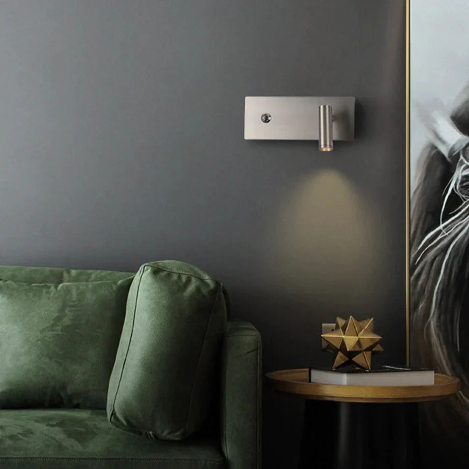 Kane | Nickel Led Dimmable Reading Wall Light Lamp