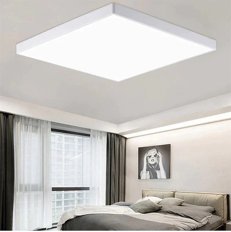 Lauren - Led Ceiling Light Acryl Alloy Modern Lamp Living Room Lighting Round & Square 3Cm Super