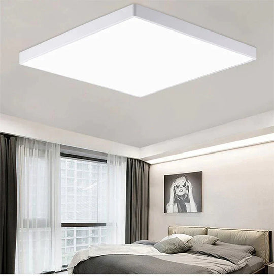 Lauren - Led Ceiling Light Acryl Alloy Modern Lamp Living Room Lighting Round & Square 3Cm Super