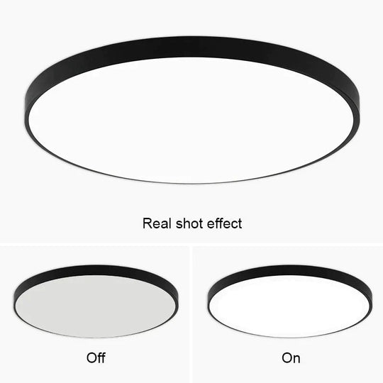Lauren - Led Ceiling Light Acryl Alloy Modern Lamp Living Room Lighting Round & Square 3Cm Super