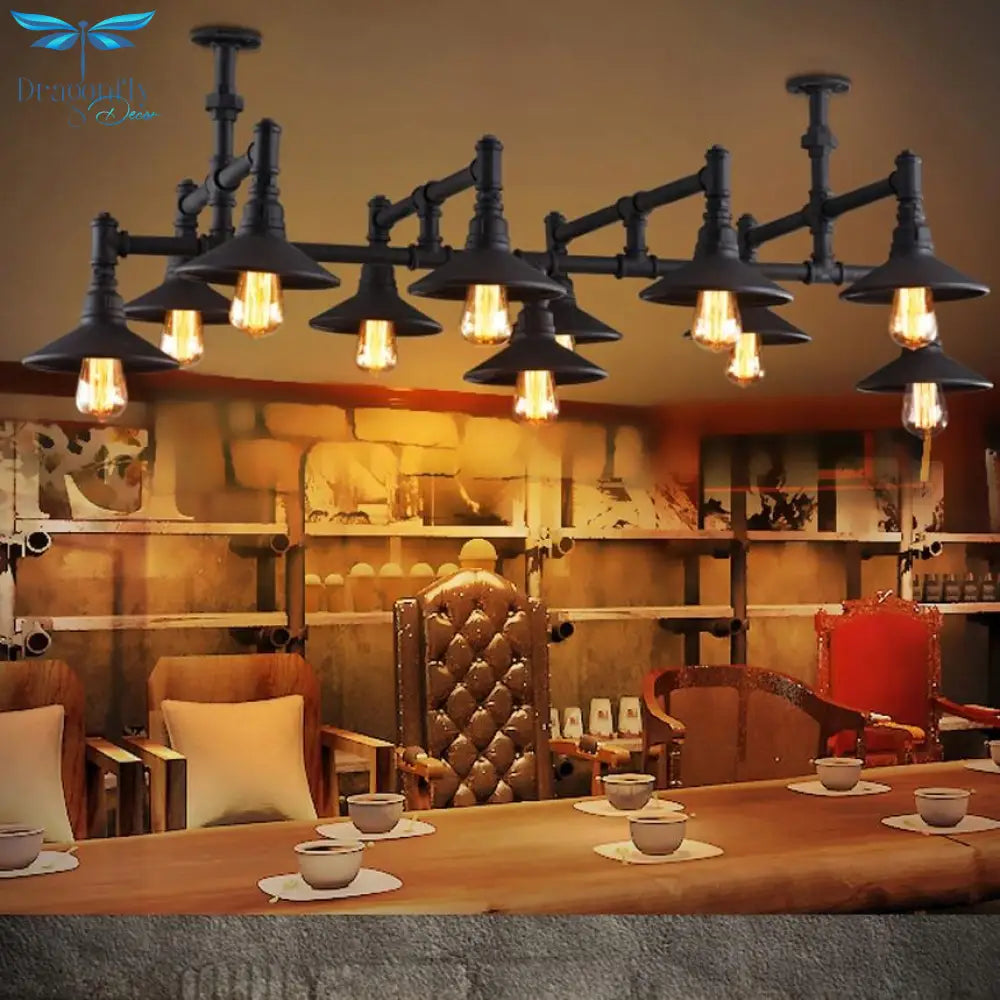 Led E27 Rustic Iron Pipe Led Lamp.led Light.pendant Lights.led Pendant Lamp For Foyer Dinning Room