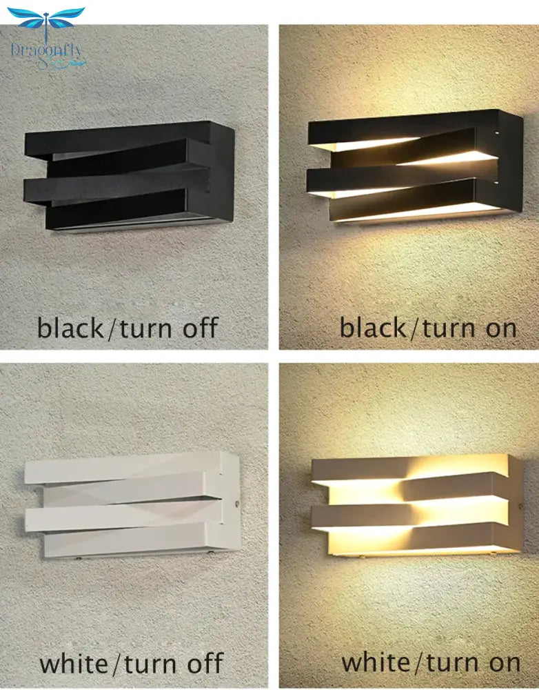 Led Light Outdoor Garden House Lighting Alumunim Ip65 Wall Lamp Villa Porch Gate 110V - 260V Sconce