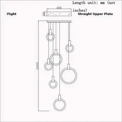 Led Nordic Wooden Iron Acryl Rings Diy Lamp Light.pendant Lights.pendant Lamp.pendant Light For