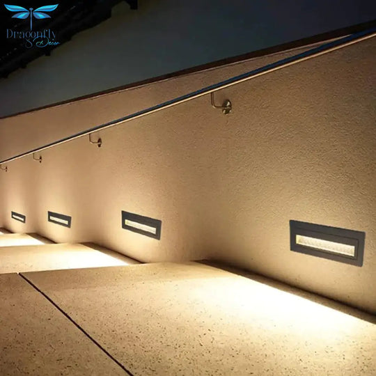 Led Stair Light Step Lights 6W Smd 210*60Mm Aluminum Outdoor Indoor Waterproof Embedded Staircase