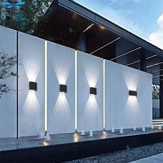 Led Wall Light Outdoor Waterproof Modern Nordic Style Indoor Lamps Living Room Porch Garden Lamp 2W
