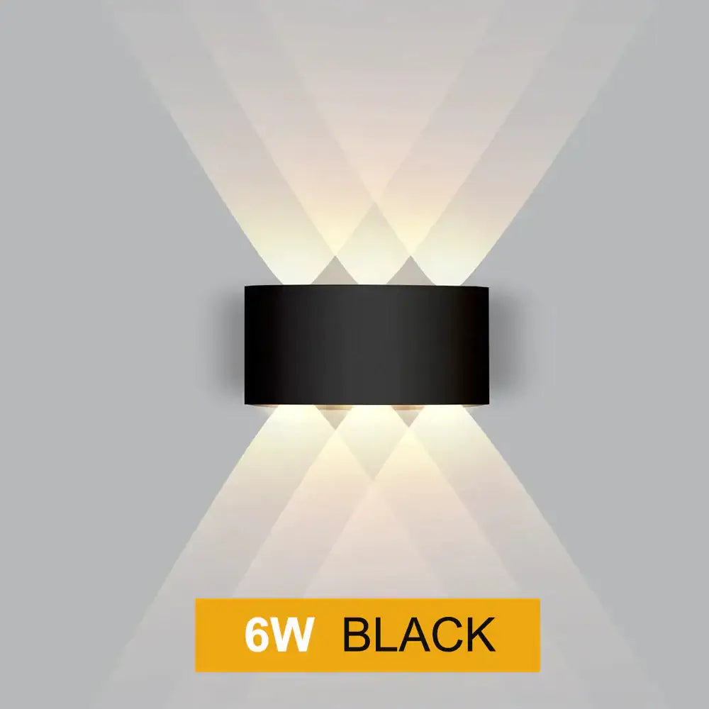 Led Wall Light Outdoor Waterproof Modern Nordic Style Indoor Lamps Living Room Porch Garden Lamp 2W