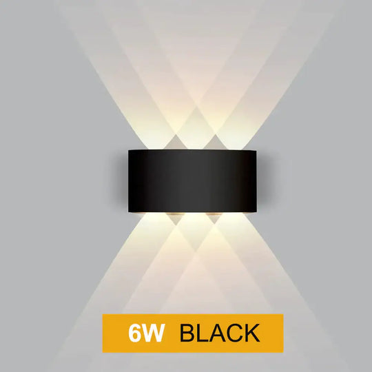 Led Wall Light Outdoor Waterproof Modern Nordic Style Indoor Lamps Living Room Porch Garden Lamp 2W