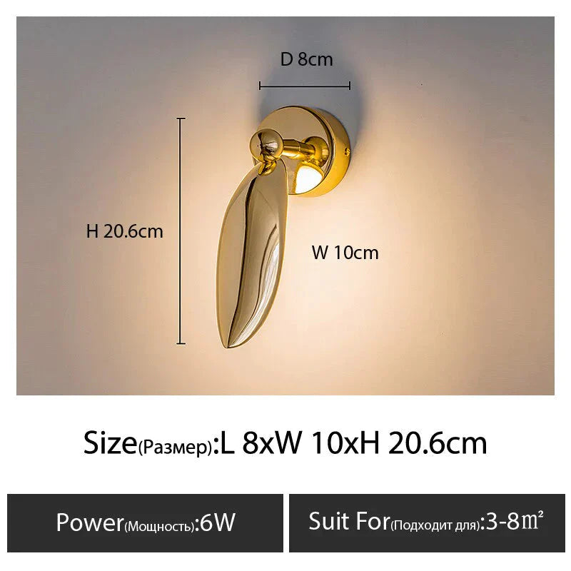 Luxury Minimalist Creative Seagull Wall Lamp For Bedroom Living Room Background Light 1 / Warm